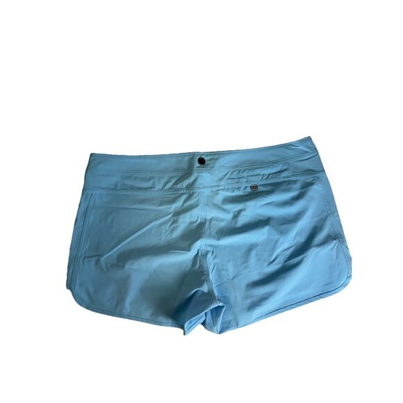 Prana Board Shorts Women Xl Light Blue Schaffie Swim Beach Surf New Swimwear - Picture 2 of 10